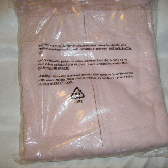 Barbie Full Zip Hoodie Jacket Soft Pink Raised Script Unisex Size New Sealed - Picture 6 of 7